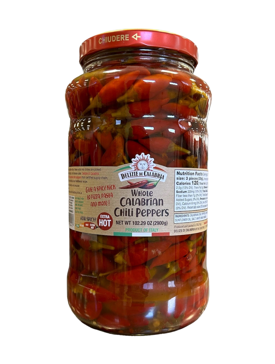 GAC012_Whole Calabrian chili in oil_2900g
